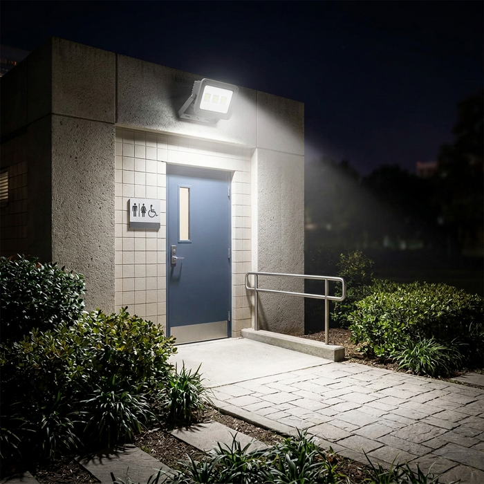 150W grey aluminium diecast LED flood light, warm white 3000K, available in Nairobi, Kenya