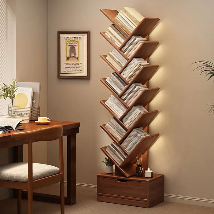 158cm dark brown tree bookshelf, 158 × 34 × 20cm, available in Nairobi, Kenya