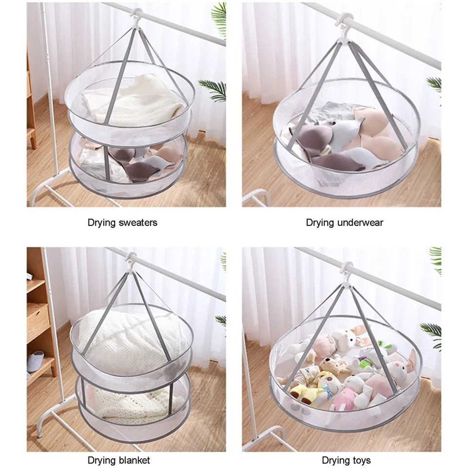 Clothes Drying Basket Hanging Net