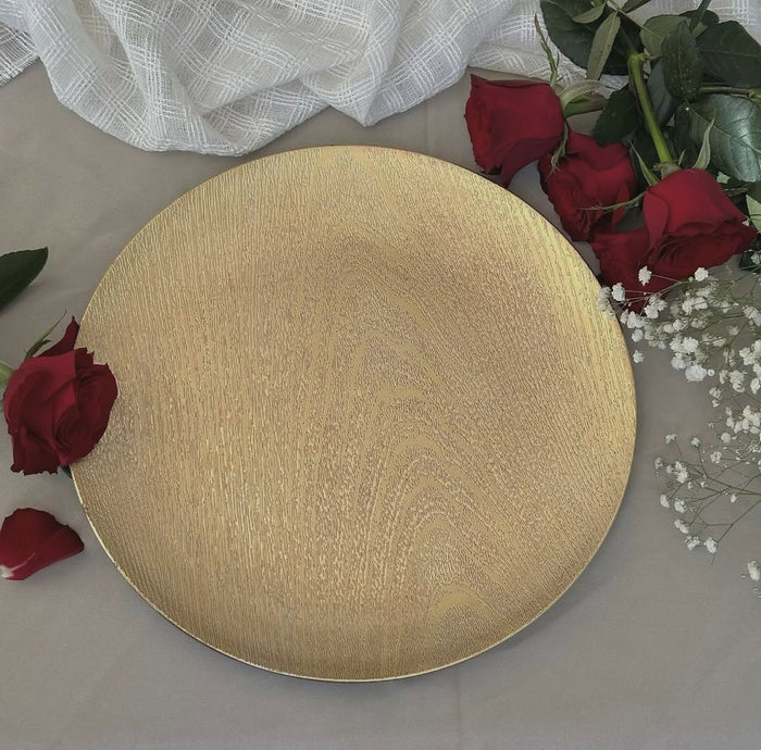 6-piece 30cm retro plastic charger plates for table settings, available in Nairobi, Kenya