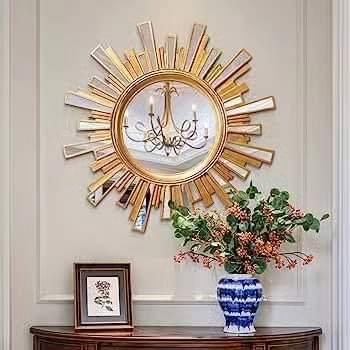 25cm Sun Shape Decor Mirror