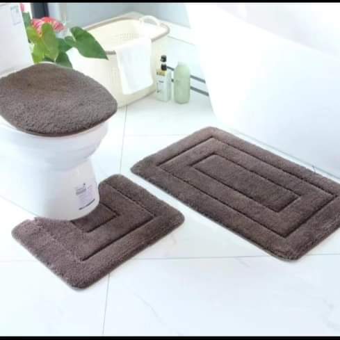 3pc Toilet Mats Set