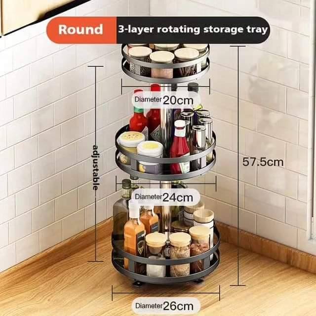 Multipurpose Rotating spice Rack