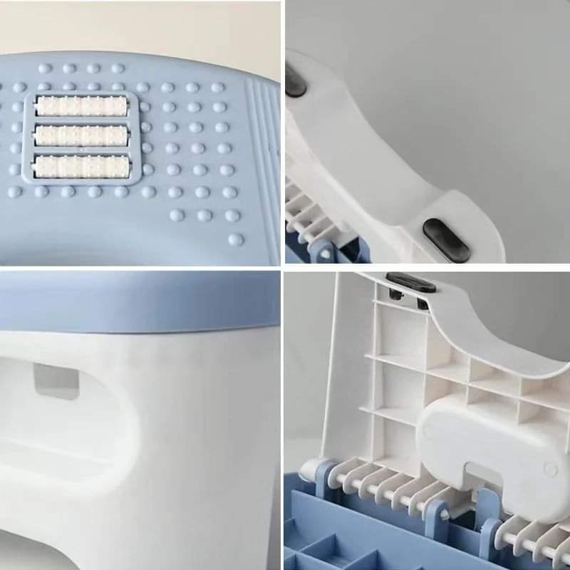 Foldable Foot Rest with Rollers