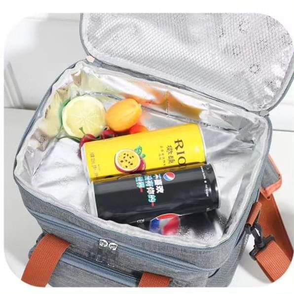 Double Compartment (15L) Insulated Lunch bag