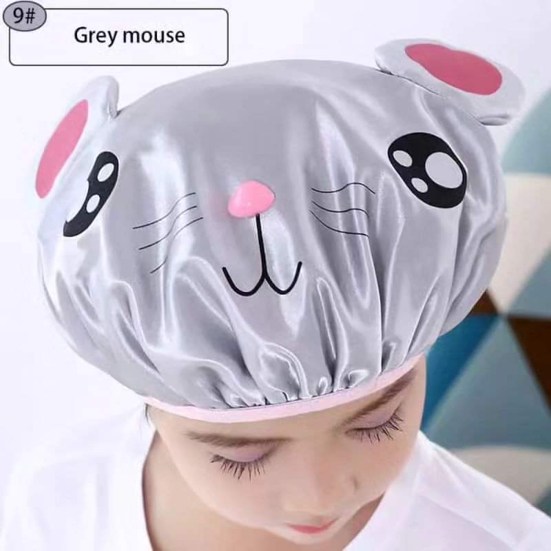 1Pcs Cartoon thick waterproof bath hat