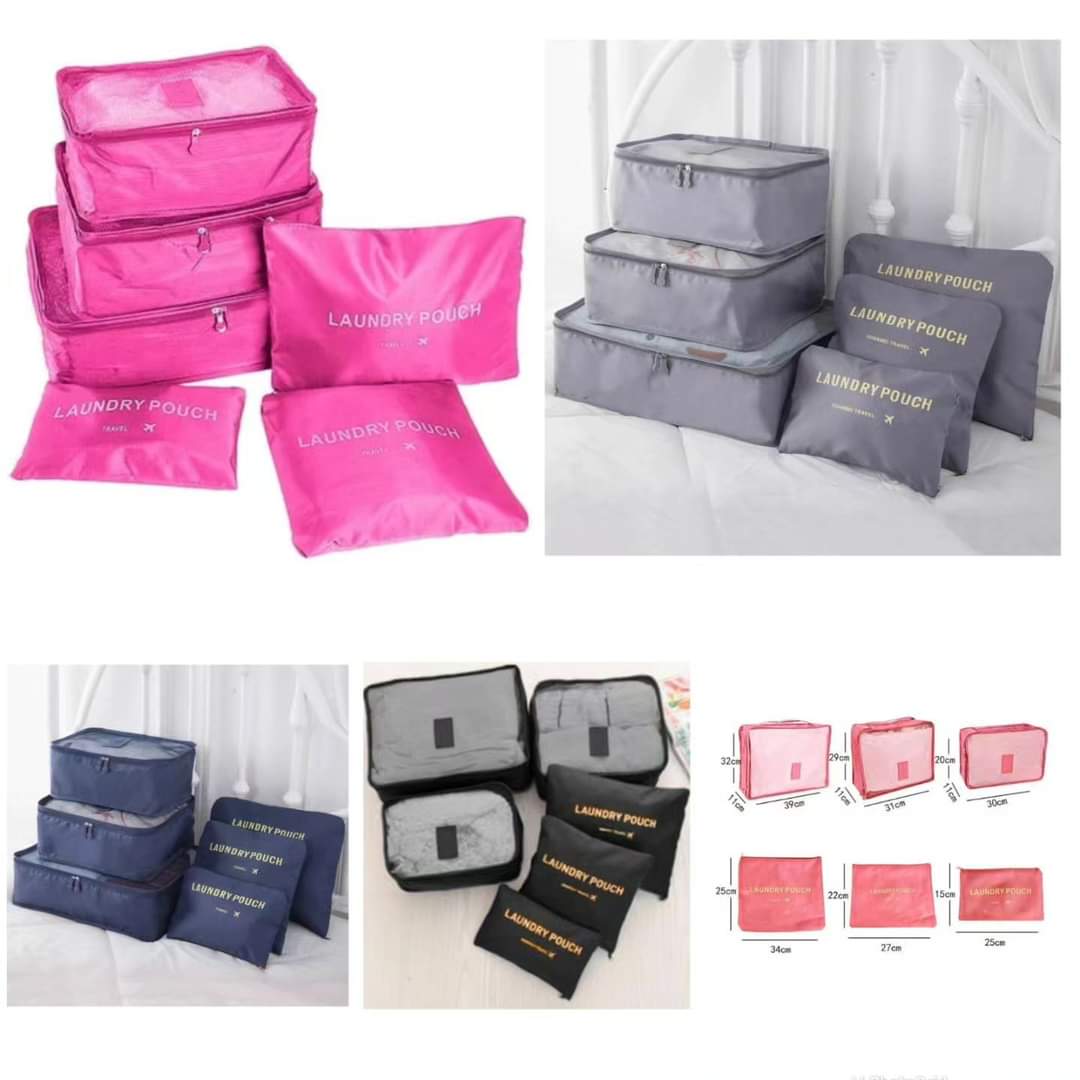 6 pcs Travel /Suitcase Organizers