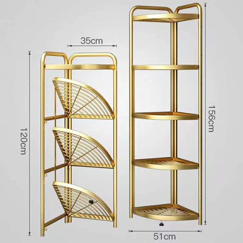 4Tier Foldable Corner Shelf