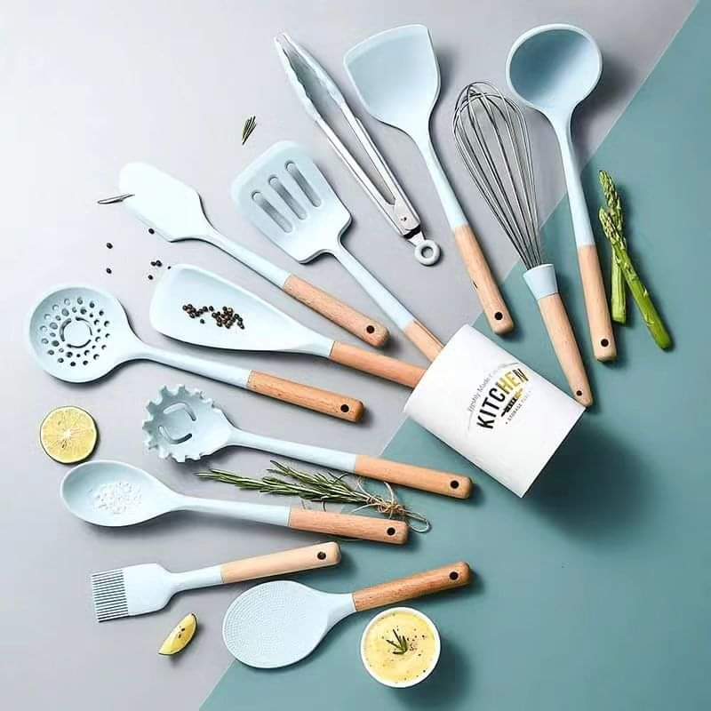 12pcs Silicone Spoon Set