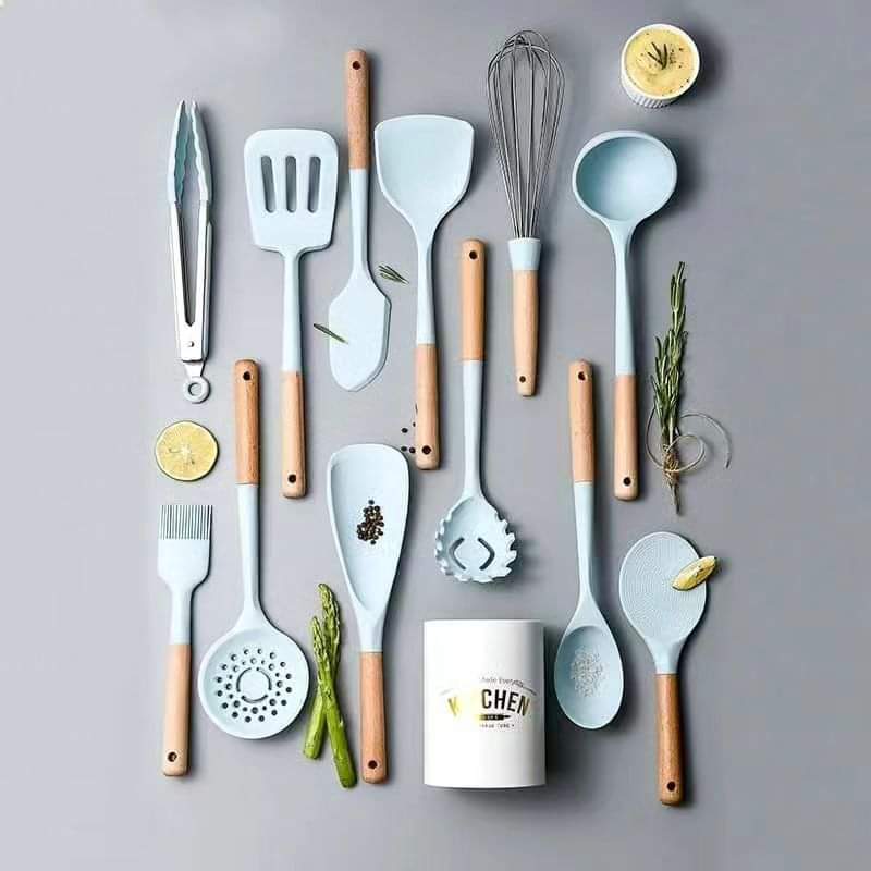 12pcs Silicone Spoon Set