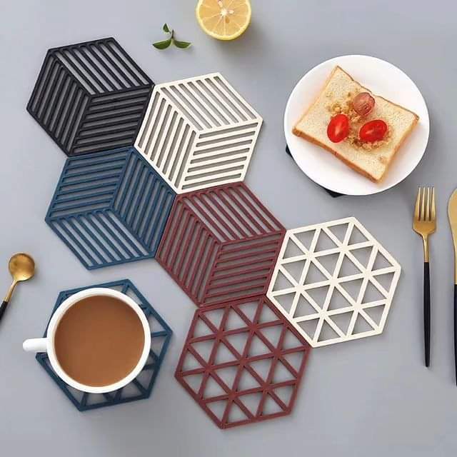 Hexagonal coasters