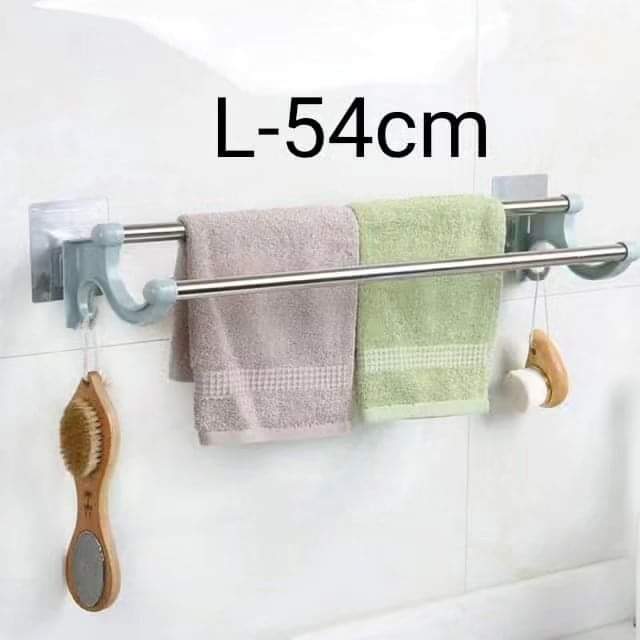 Self Adhesive Double Pole Towel Holder
