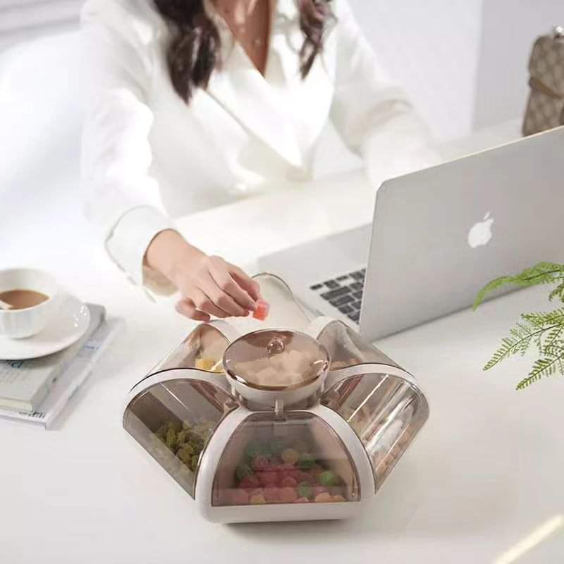 Flower petal Candy box with 6 compartments