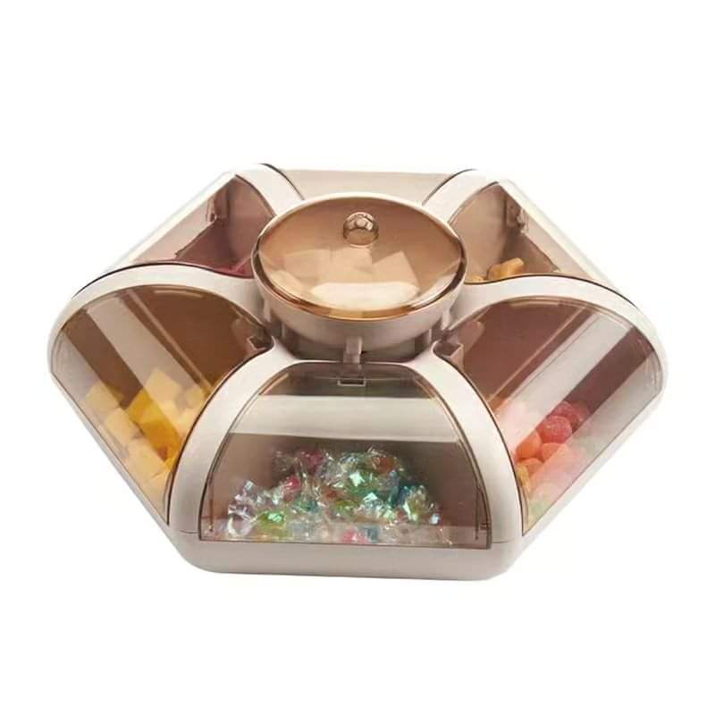 Flower petal Candy box with 6 compartments