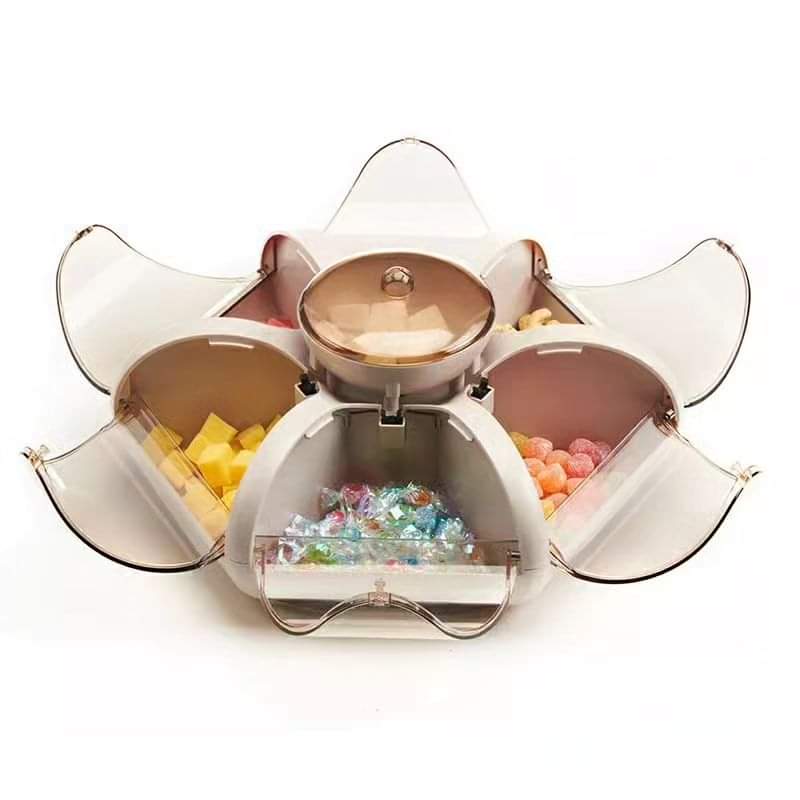 Flower petal Candy box with 6 compartments