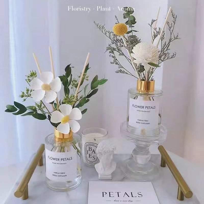 1pcs 120ml Flower Petals Reed Diffuser