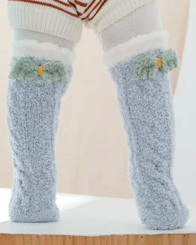 Winter Thick Cute Bowknot Kids Baby Socks