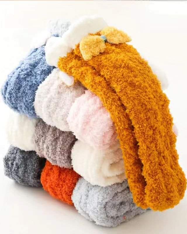 Winter Thick Cute Bowknot Kids Baby Socks