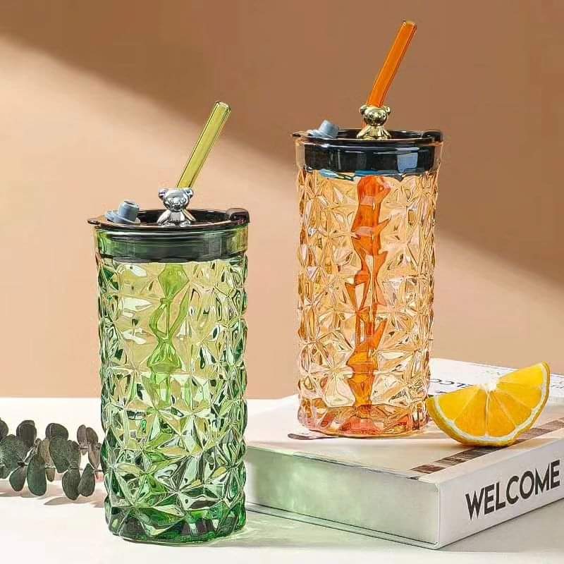 Bear smoothie glass cup
