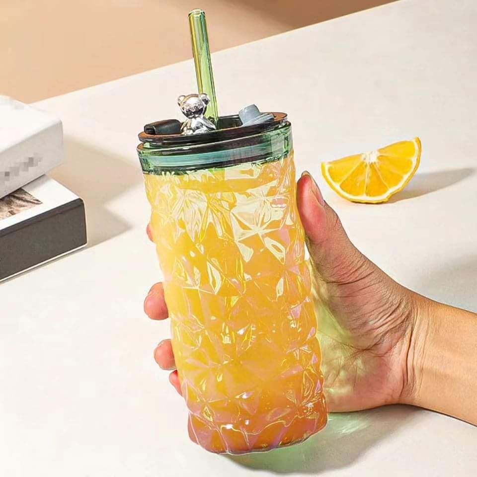 Bear smoothie glass cup