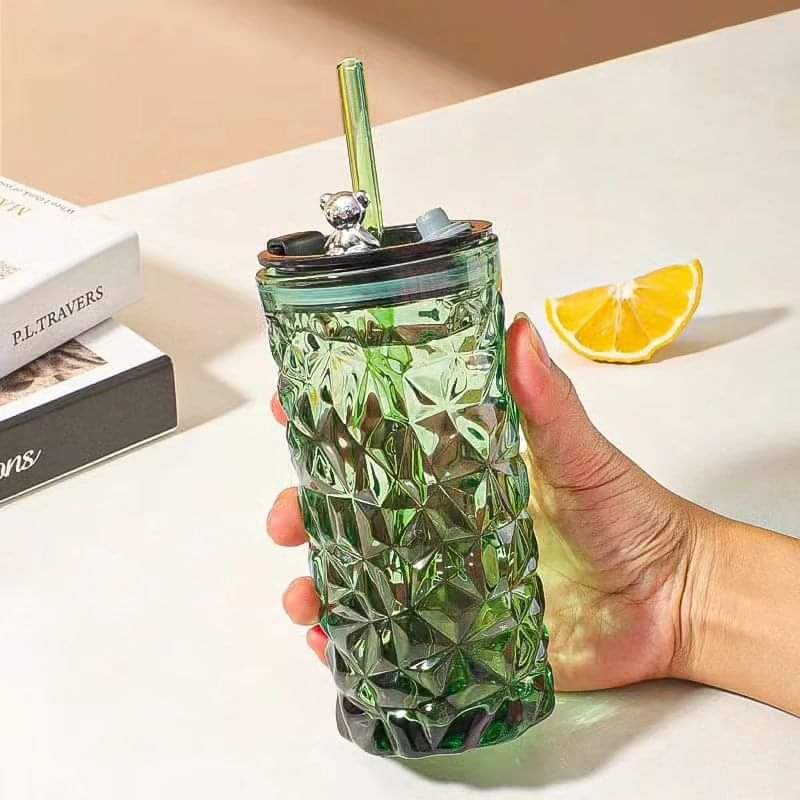 Bear smoothie glass cup
