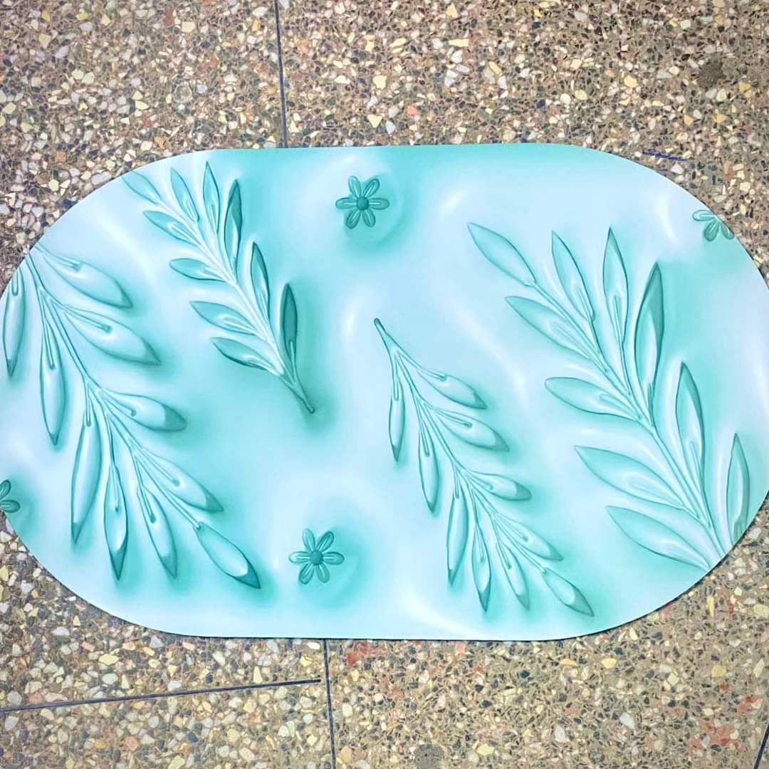 Big size 3D Oval Bathroom/ Door mats