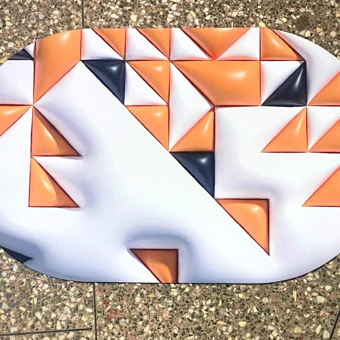 Big size 3D Oval Bathroom/ Door mats