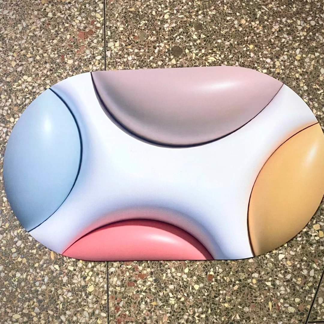 Big size 3D Oval Bathroom/ Door mats