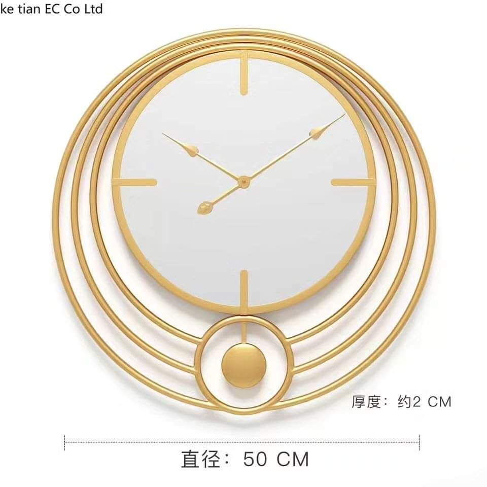 New Decorative Tree Circular Mirror Wall Clock