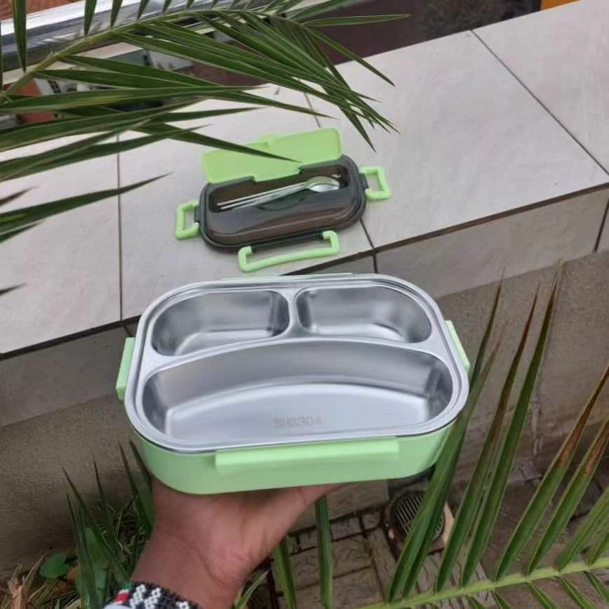 3 Grid Stainless Steel Lunch Box