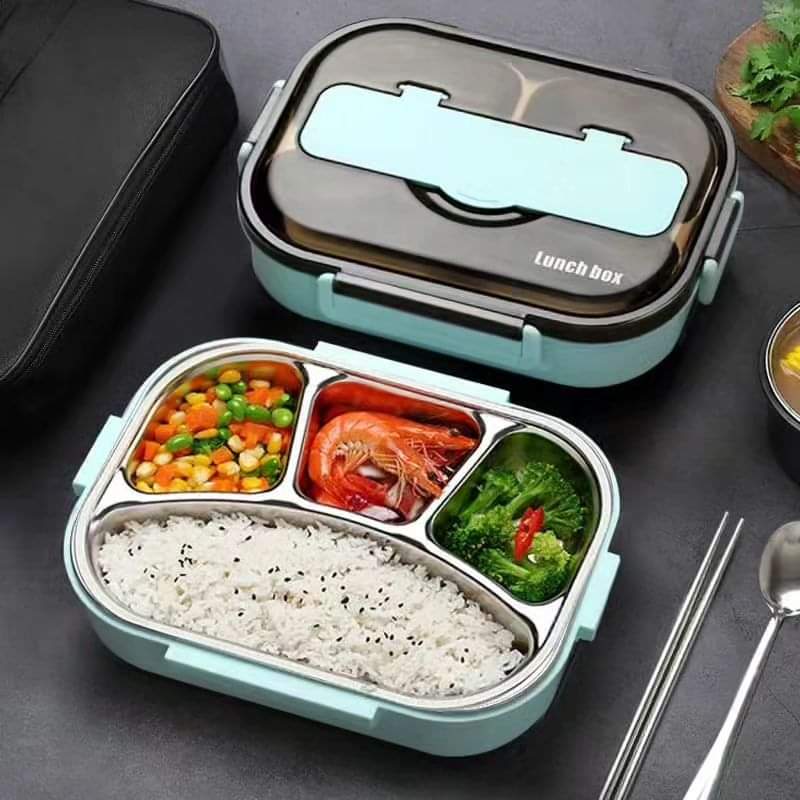 4 Grid Stainless Steel Lunch Box