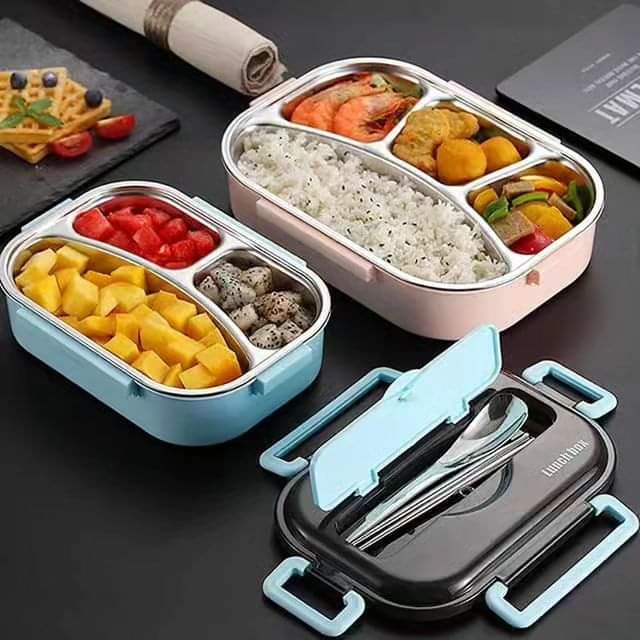 4 Grid Stainless Steel Lunch Box