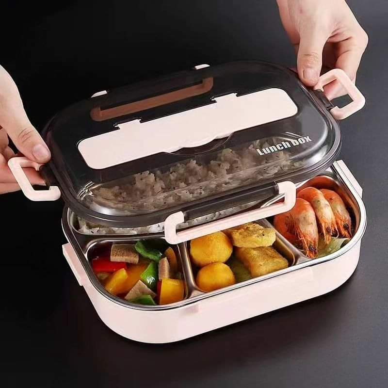 4 Grid Stainless Steel Lunch Box
