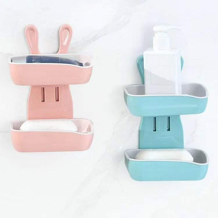Double Soap Holder With Adhesive Sticker