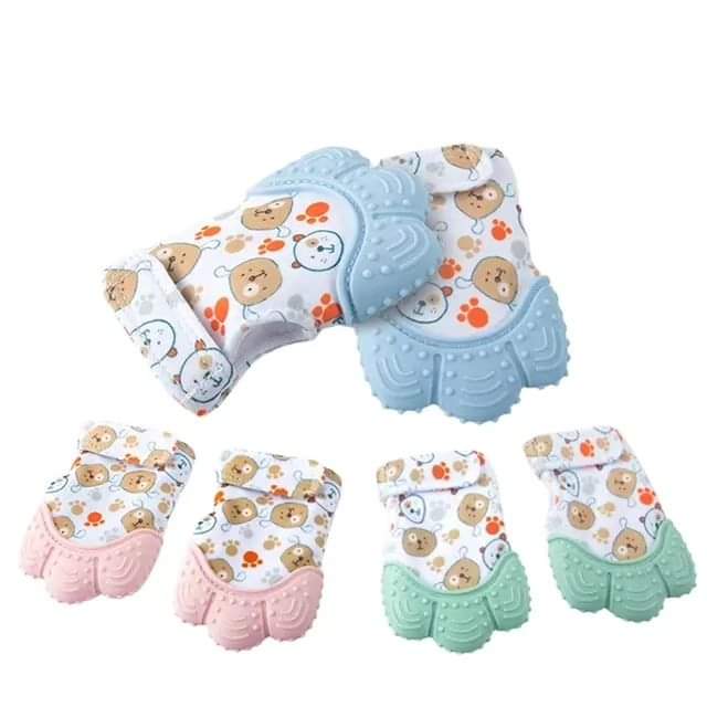 Baby Safe Silicone Mitten Gloves