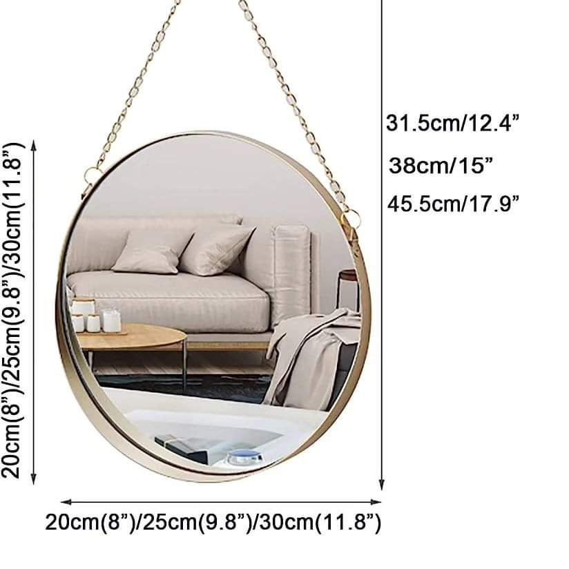 High Quality Round 3D Decor mirror