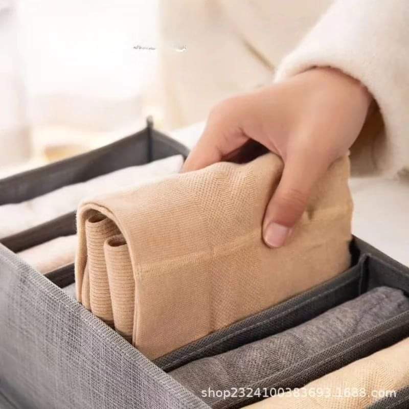 Grey 9 Grid Storage Box