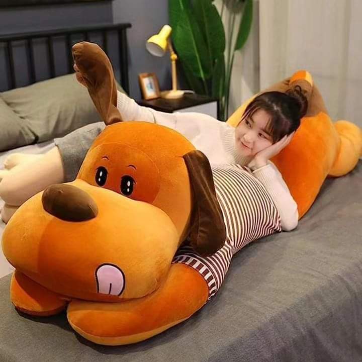 Giant Plush Toy Sleeping Dog