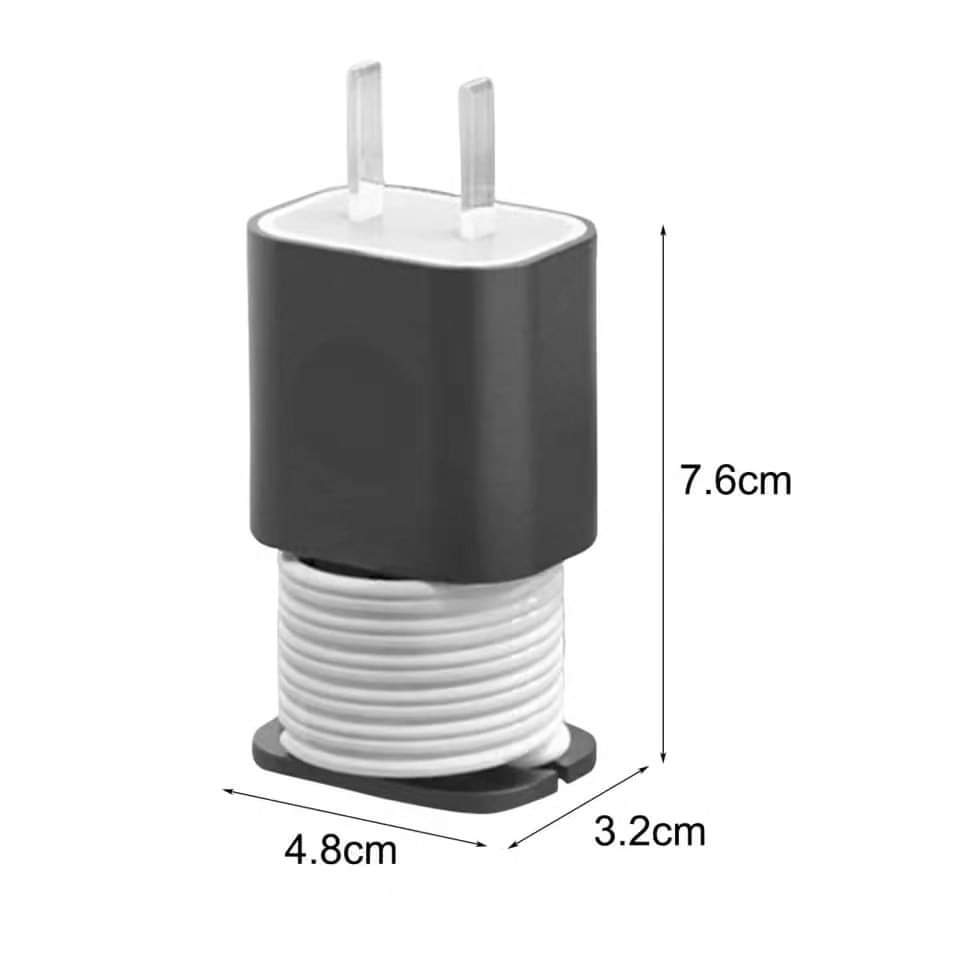 2 in 1 Data Cable Organizer Charge Cord Winder Silicone Charger Protective Case