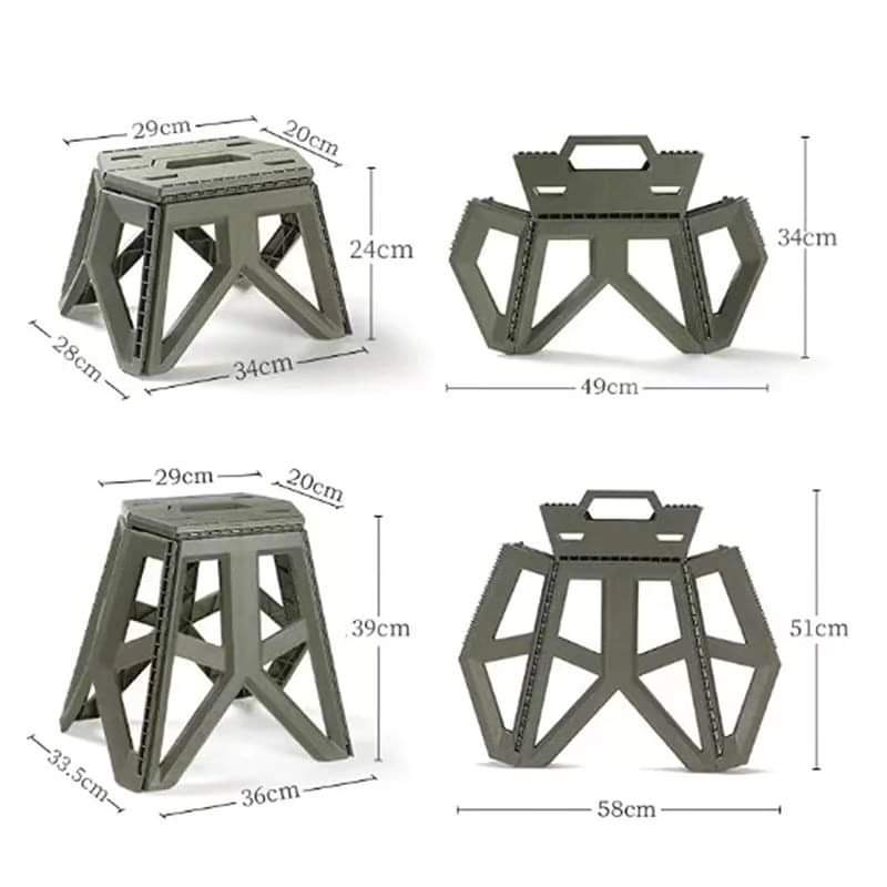 Heavy Duty Plastic foldable step stool