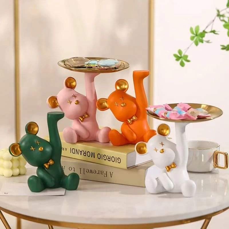 Cute Bear Decorative Household Key Receiver