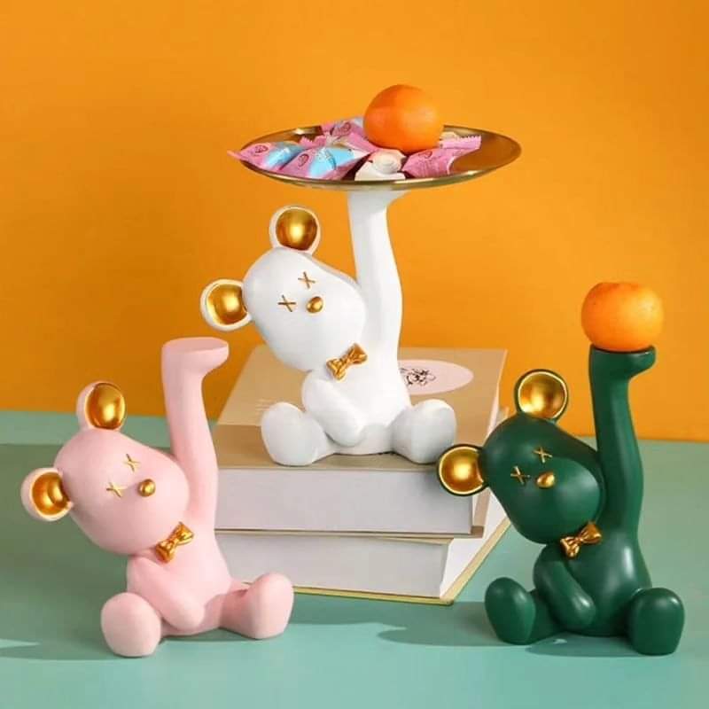Cute Bear Decorative Household Key Receiver