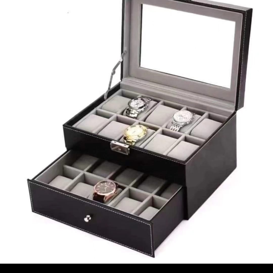 Leather watch case