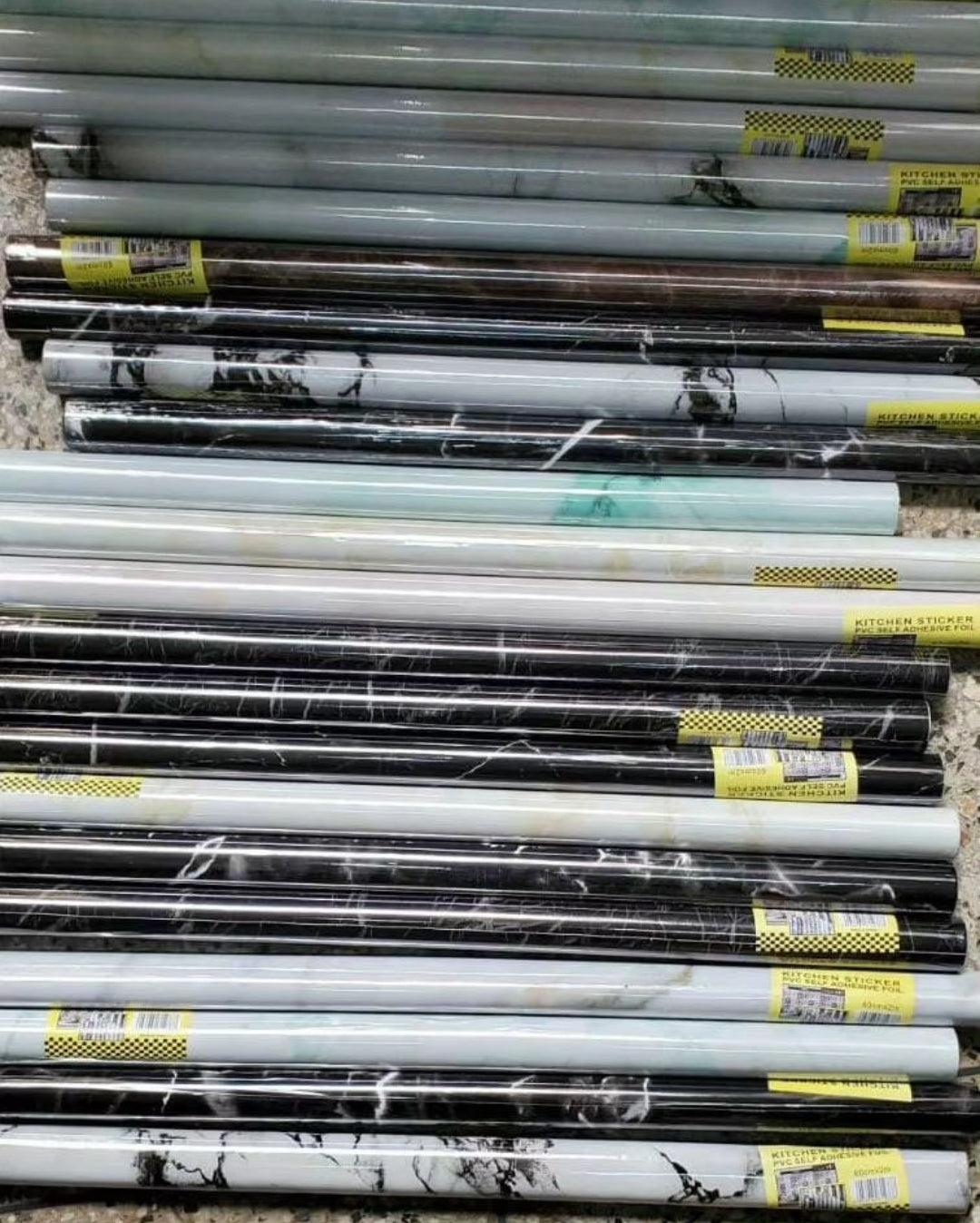 2Metres Self adhesive marble profile vinyl contact paper