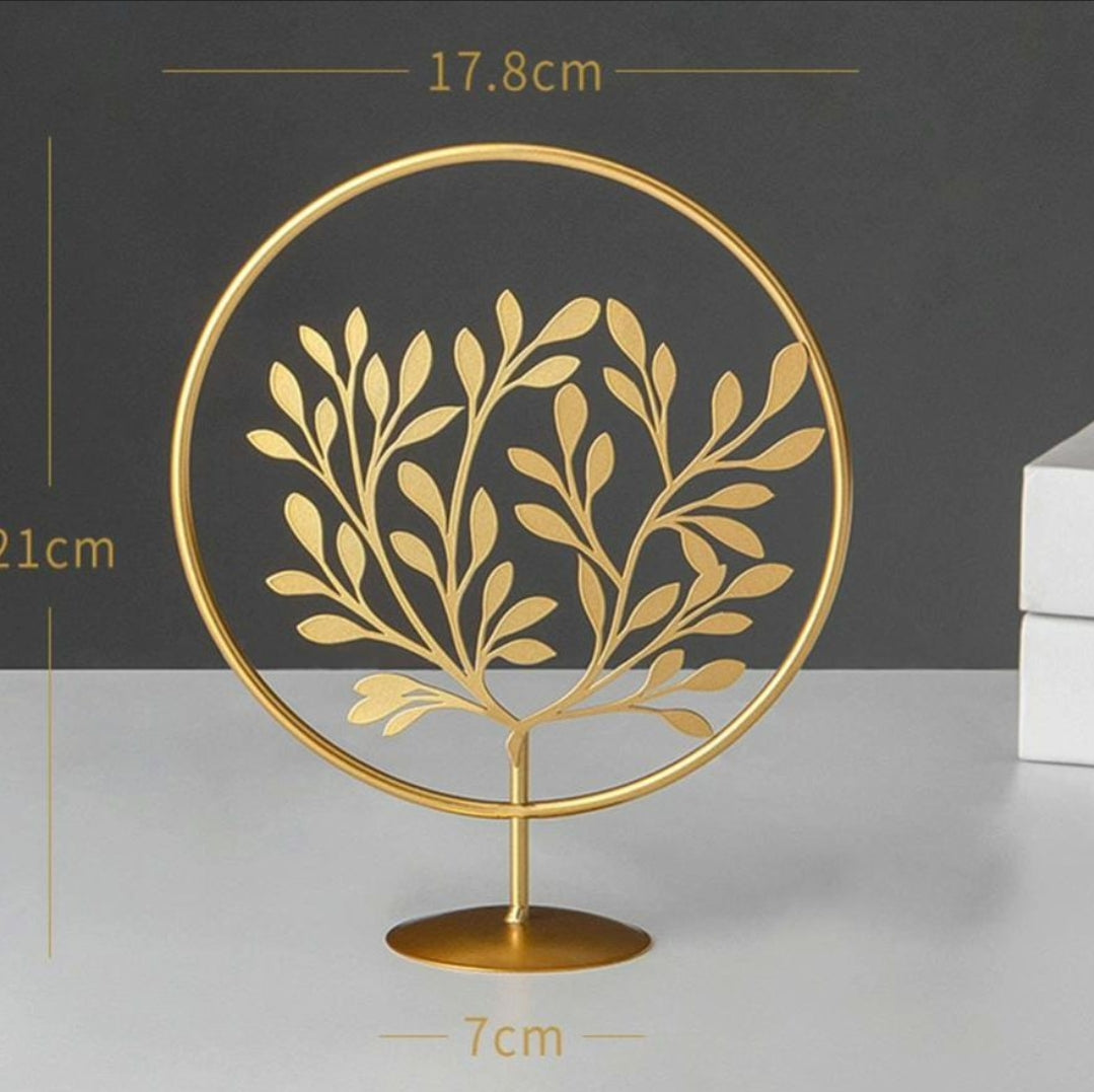 3pcs Nordic Gold Leaves Decor