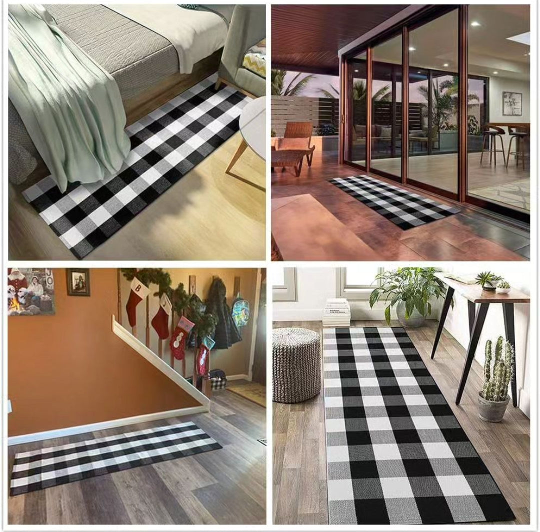 Woven Rug (Black&White)Drafted.
