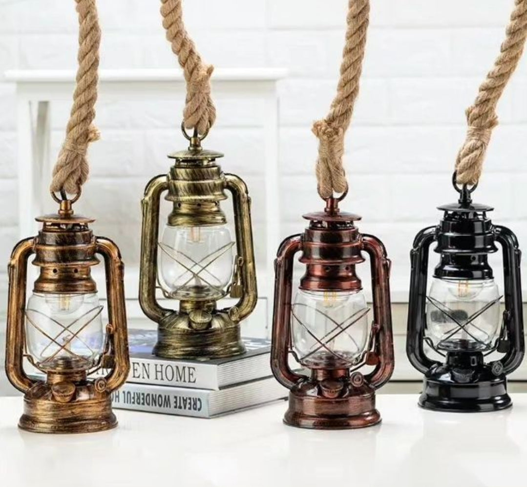 Modern pendant light with electric and paraffin option