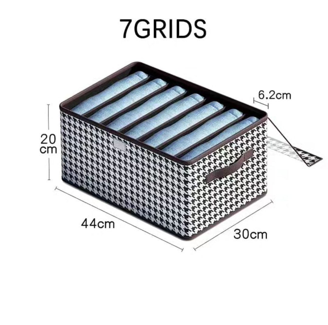 Non-woven 7 Grid Wardrobe Clothes Organizer