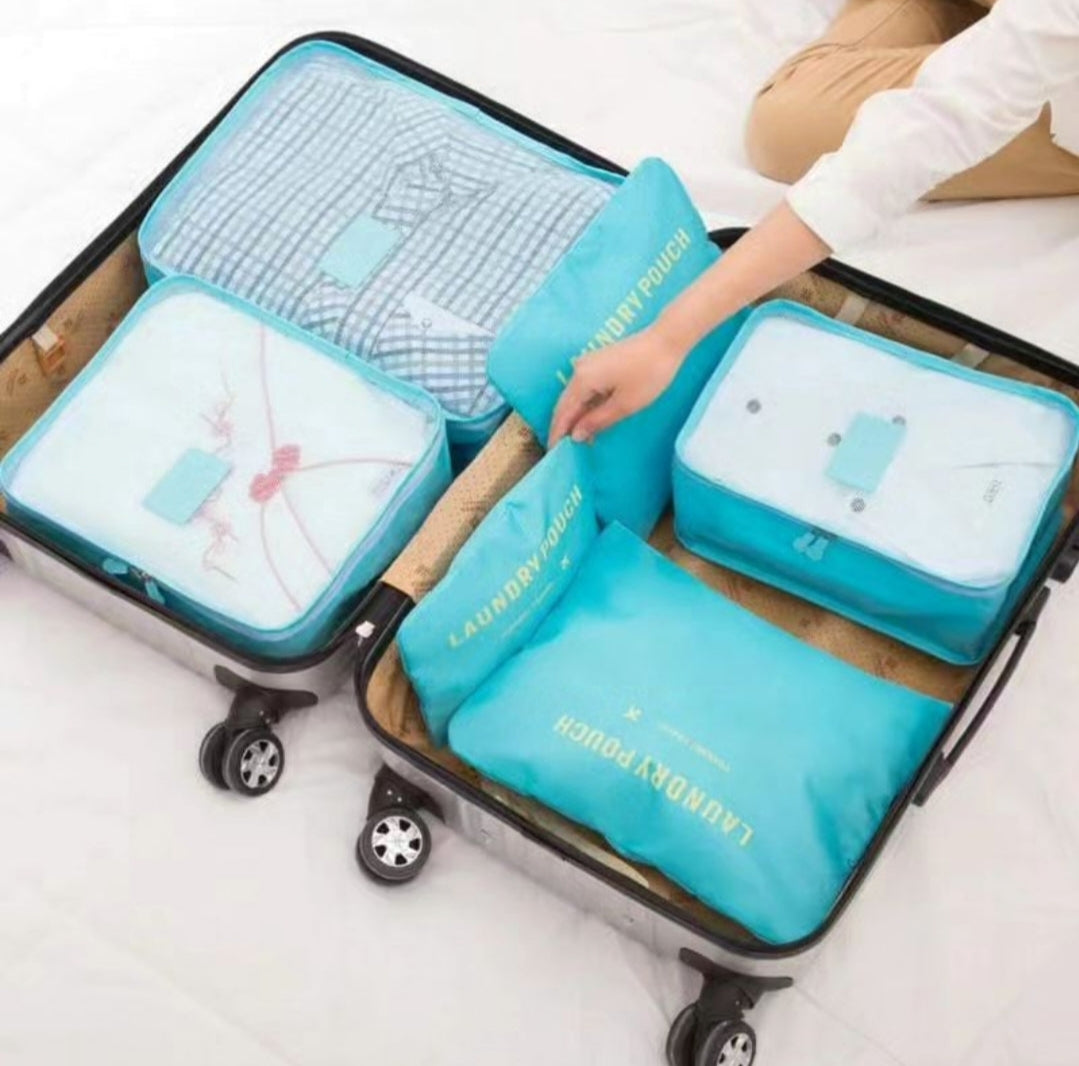 6 pcs Travel /Suitcase Organizers