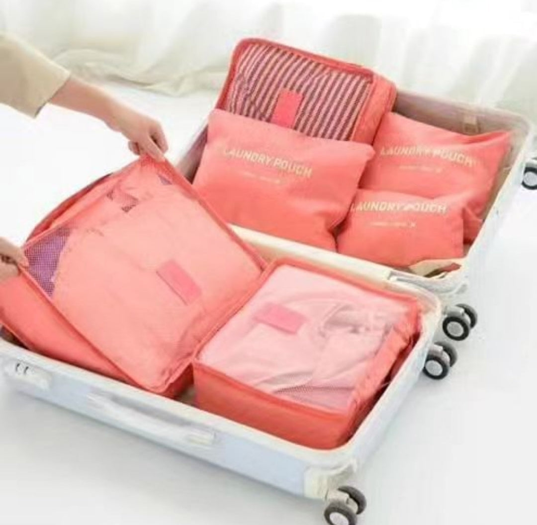 6 pcs Travel /Suitcase Organizers